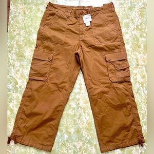 NWT American Eagle Baggy Jogger Cargo Pants- sz 18/ 34 waist